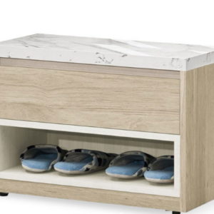 660-2艾琳2尺坐鞋櫃桌面採用仿大理石紋美耐皿