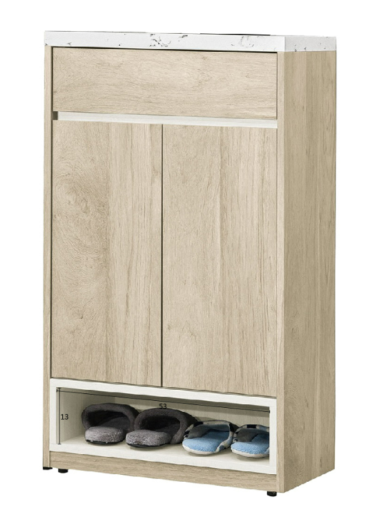 660-3艾琳2*3.4尺鞋櫃◆附活動隔板x2、透氣孔x1◆桌面採用仿大理石紋美耐皿材質