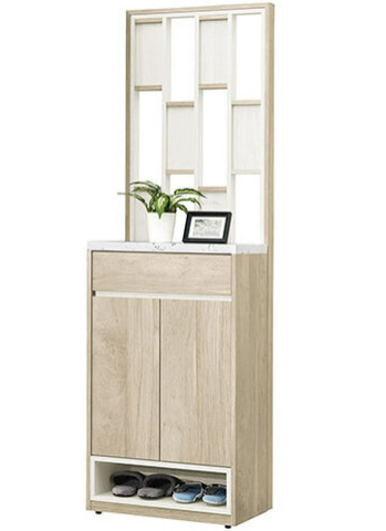 660-5艾琳2尺屏風櫃⊙附2片活動隔板.1個透氣孔、桌面採用仿大理石紋美耐皿材質