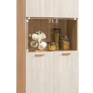 664-8葛瑞絲2.5尺四門收納櫃