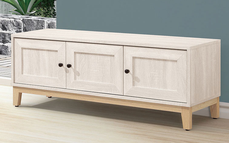 668-9維特4尺坐式鞋櫃⊙附1大1小活動隔板，2個透氣孔、