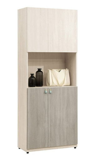 644-6菲莉絲2.5尺四門收納櫃⊙附4片活動隔板