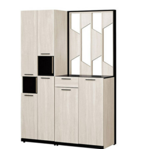 654-5伊凡卡4.6*6.5尺玄關組合鞋櫃(全組)⊙附8片活動隔板，3個透氣孔 ⊙排鑽鑽孔活動隔板可任意調整、