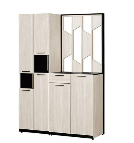 654-5伊凡卡4.6*6.5尺玄關組合鞋櫃(全組)⊙附8片活動隔板，3個透氣孔 ⊙排鑽鑽孔活動隔板可任意調整、