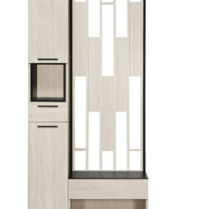 655-6伊凡卡3*6.5尺玄關組合鞋櫃(全組)◆附活動隔板x5、透氣孔x2  ◆排鑽鑽孔，活動隔板可任意調整