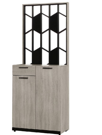 648-4威尼斯2.7*6.5尺屏風櫃⊙附3片活動隔板、1個透氣孔、 ⊙排鑽鑽孔活動隔板可任意調整、