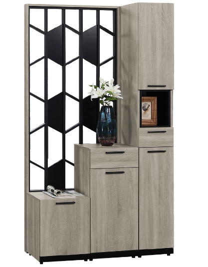 645-2威尼斯3.6*6.5尺玄關組合鞋櫃(全組)