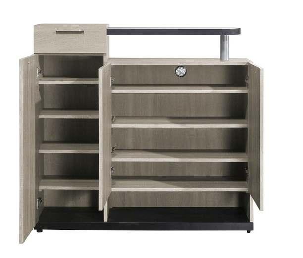 646-2威尼斯4*3.8尺玄關鞋櫃◆附活動隔板x6、透氣孔x1  ◆排鑽鑽孔，活動隔板可任意調整