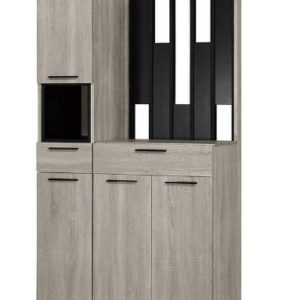 649-3威尼斯3*6.5尺玄關組合鞋櫃(全組)◆附活動隔板x9、透氣孔x2  ◆排鑽鑽孔，活動隔板可任意調整