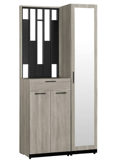 649-5威尼斯3.3*6.5尺玄關組合鞋櫃(全組)◆附活動隔板x11、透氣孔x2  ◆排鑽鑽孔，活動隔板可任意調整