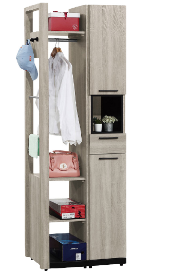 651-3威尼斯2.2*6.5尺玄關組合鞋櫃(全組)◆附活動隔板x5、透氣孔x2  ◆排鑽鑽孔，活動隔板可任意調整