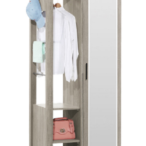 651-8威尼斯2.57*6.5尺玄關組合鞋櫃(全組)( 附7 片活動隔板.2 個透氣孔） ( 排鑽鑽孔，活動隔板可任意調整）