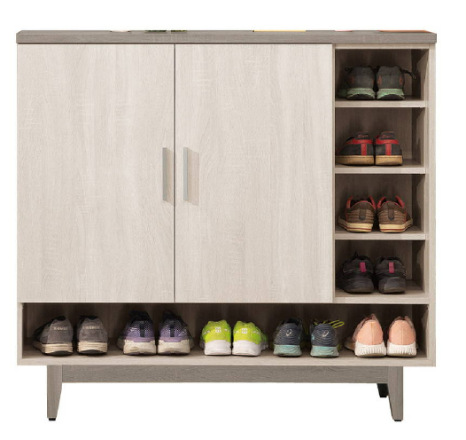 678-3海芋4*4尺鞋櫃◆附活動隔板大x3、小x3  ◆左上附通氣網x1