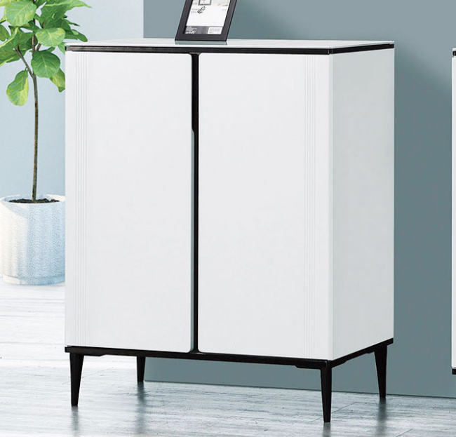 686-2吉富2.65尺岩板白色鞋櫃⊙附1個透氣孔、 ⊙內附4片活動隔板、