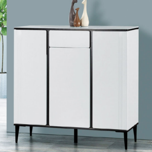 686-3吉富3.3尺岩板單抽白色鞋櫃