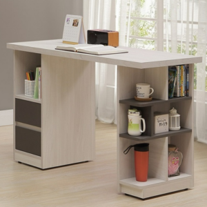 724-2白雲木雙色4尺書桌