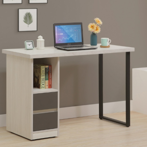 724-3白雲木雙色4尺書桌