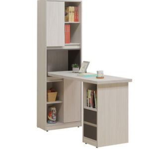 724-8白雲木雙色4尺組合書桌櫃(全組)