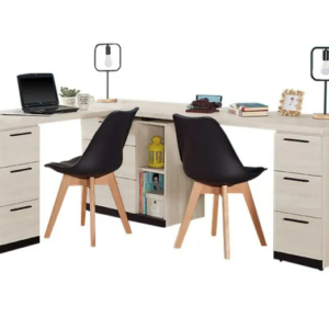 718-2伊凡卡6.8尺多功能組合書桌(全組)L型適合2人使用