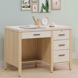 753-5白雲木雙色3.5尺書桌