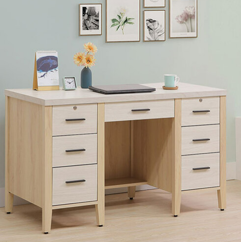 753-4白雲木雙色4.2尺書桌