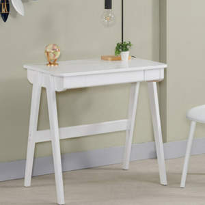 754-5翰居2.64尺白色單抽實木書桌