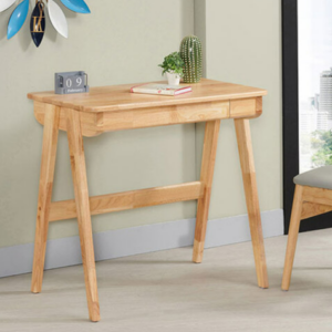 754-4翰居2.64尺原木色單抽實木書桌