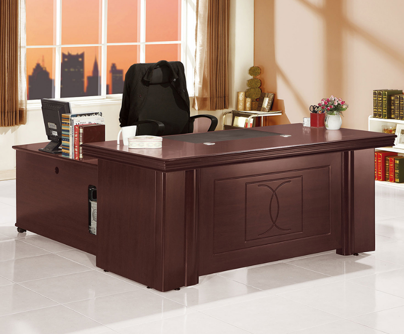 774-2高泉胡桃5.8尺辦公桌(全組)