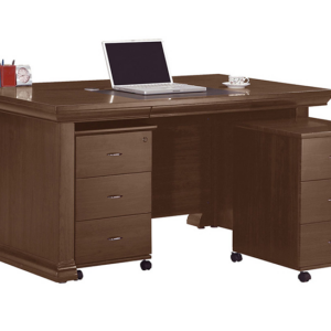 773-2席斯胡桃5尺辦公桌(全組)