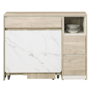 851-3艾琳4尺餐桌式木面餐櫃下座