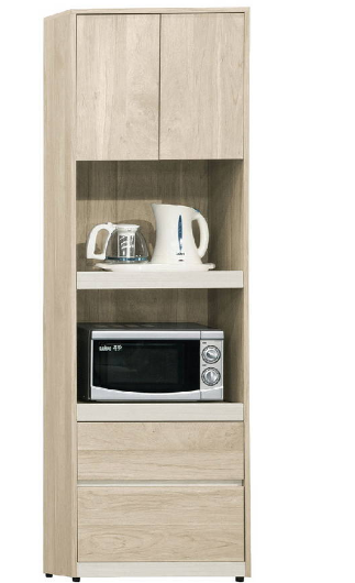 852-6艾琳2*6.5尺收納立櫃◆附活動隔板x1