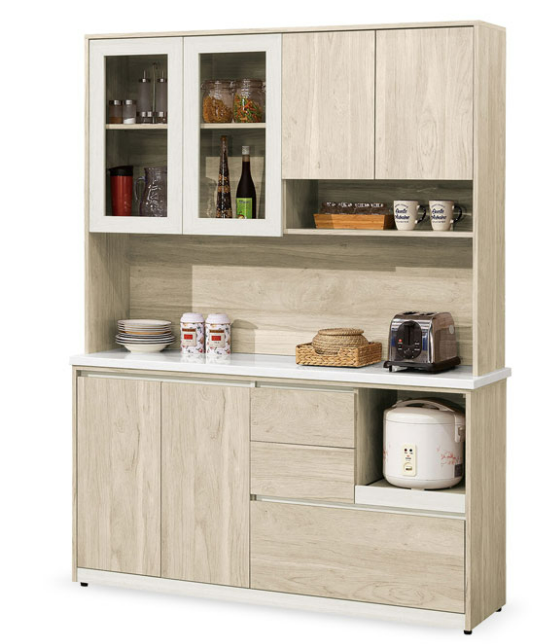 854-2艾琳5尺石面餐櫃(上+下)