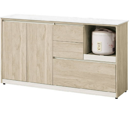 854-8艾琳5尺岩板餐櫃下座下座