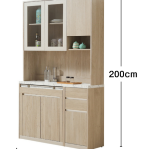 855-2艾琳4尺伸縮功能桌餐櫃(上+下)