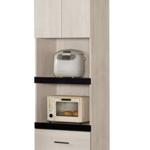 834-3伊凡卡2尺電器收納櫃(附1片活動隔板，2個電線孔）