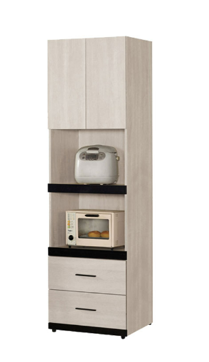 834-3伊凡卡2尺電器收納櫃(附1片活動隔板，2個電線孔）