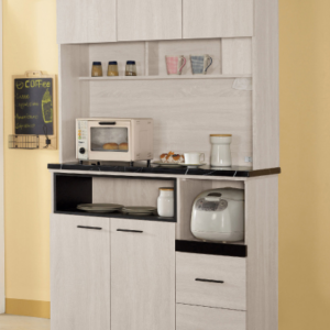 836-2伊凡卡中島型4尺石面餐櫃(上+下)