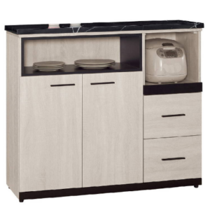 836-3伊凡卡中島型4尺石面餐櫃下座