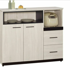 836-5伊凡卡中島型4尺岩板餐櫃下座