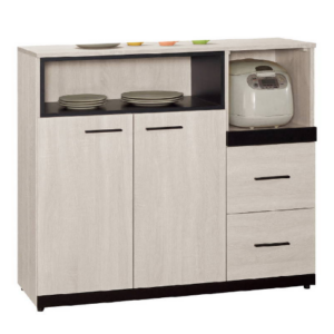 836-8伊凡卡中島型4尺木面餐櫃下座