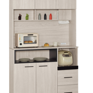 836-6伊凡卡中島型4尺木面餐櫃(上+下)