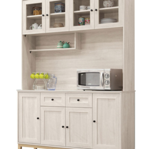 845-2維特5尺岩板餐櫃(上+下) 附5片活動隔板 附插頭座孔