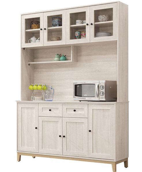 845-2維特5尺岩板餐櫃(上+下) 附5片活動隔板 附插頭座孔