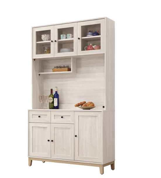 846-4維特4尺木面餐櫃(上+下)