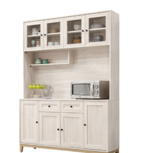 846-6維特5尺木面餐櫃(上+下)⊙附5片活動隔板、 ⊙附插頭座孔