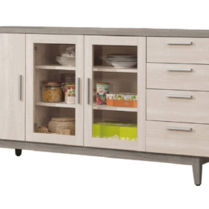 860-2海芋5.3尺收納櫃⊙門片3mm強化玻璃、 ⊙附2大2小活動隔板