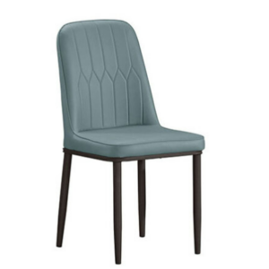 926-12戴茜深灰色皮餐椅