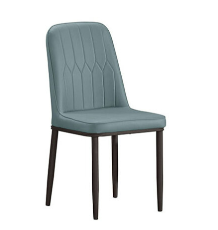 926-12戴茜深灰色皮餐椅