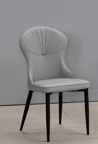 924-5提爾頓灰色皮餐椅