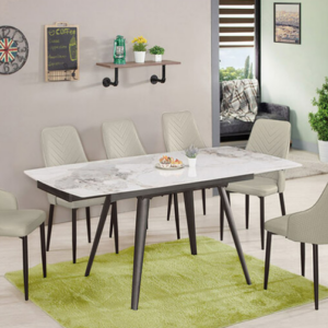 873-2洛里安岩板拉合餐桌
